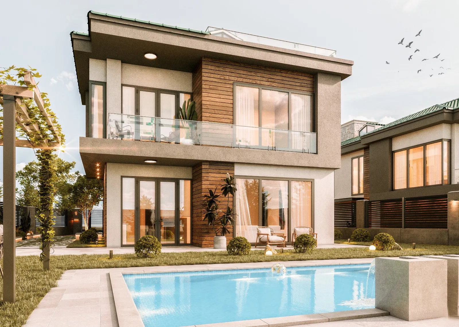 Güzelbahçe Villaları taşıyıcı kolon yerleşimi 5