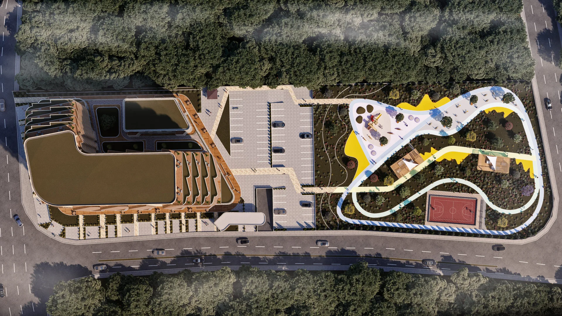 Flamingo Gül İnşaat ana mimari render 13