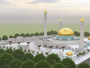 Senegal Camii mimari render 2