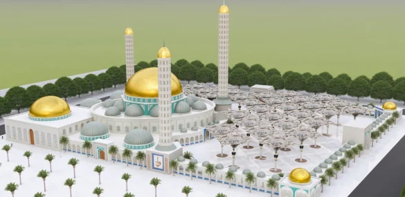 Senegal Camii taşıyıcı sistem modeli 5